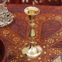 Подсвечник на 1 свечу "Талия" латунь 13х6х6 см Подсвечник на 1 свечу "Талия" латунь 13х6х6 см