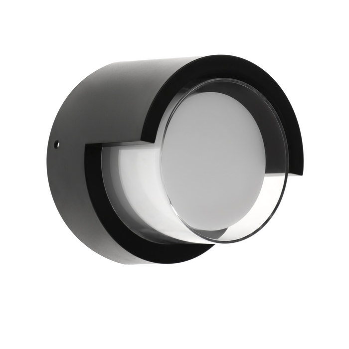 Светильник фасадный &laquo;Сити&raquo;, FSD-050, 5 Вт, 3000К, круг IP65, 220 В, пластик, черный