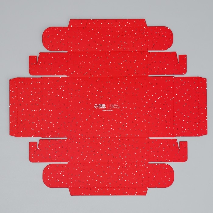 Коробка подарочная новогодняя складная &laquo;С Новым годом&raquo;, венок, 16.5 х 12.5 х 5 см, Новый год