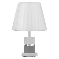 Настольная лампа Аурика E27 40Вт бело-серые 25х25х41 см RISALUX