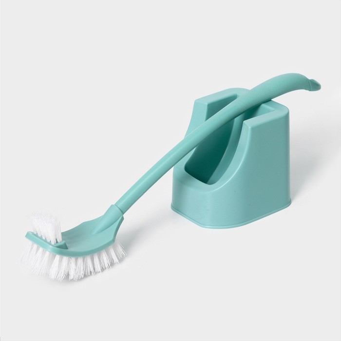 Ёршик для унитаза Доляна, 12×10,5×40,5 см, цвет мятный Ёршик для унитаза Доляна, 12×10,5×40,5 см, цвет мятный