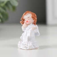 Сувенир полистоун "Ангел в белом на облаке" МИКС 2,3х2,5х4 см