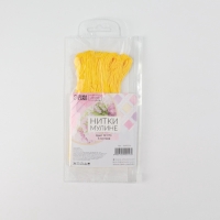 Набор ниток мулине №973, 8 ± 1 м, 6 шт, цвет ярко-жёлтый Набор ниток мулине №973, 8 ± 1 м, 6 шт, цвет ярко-жёлтый