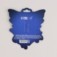 Бант для волос белый школьный «Фея» на заколке,11,3 х 12,6 см Бант для волос белый школьный «Фея» на заколке,11,3 х 12,6 см