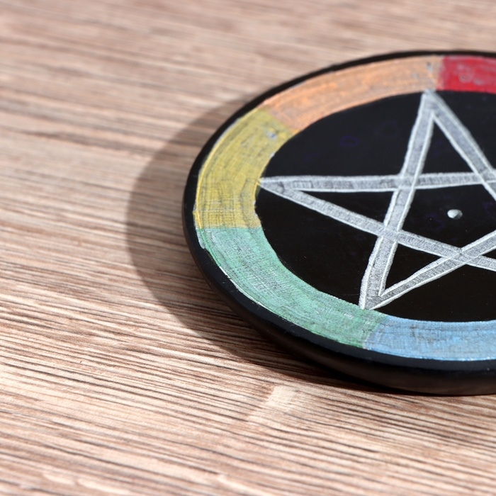 Подставка под благовония Подставка под благовония "Звезда" камень 10 см