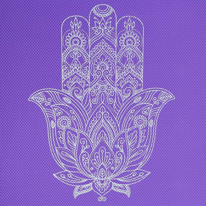 Коврик для йоги &laquo;Рука Фатимы&raquo;, 173 х 61 х 0,4 см.