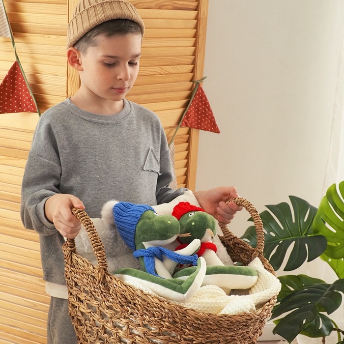 Новый год! Мягкая игрушка &laquo;Змей Сёма&raquo;, в красной шапке, 20 см