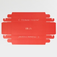 Коробка для десерта &laquo;Новогодний красный&raquo;, 26, 2 х 8 х 9,7 см, Новый год