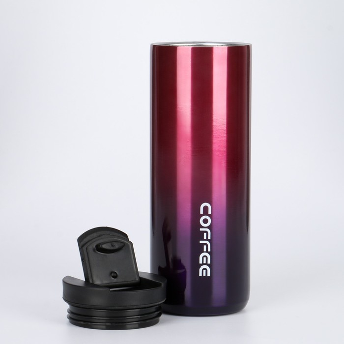 Термокружка, 500 мл, Coffee, сохраняет тепло 8 ч, розовая