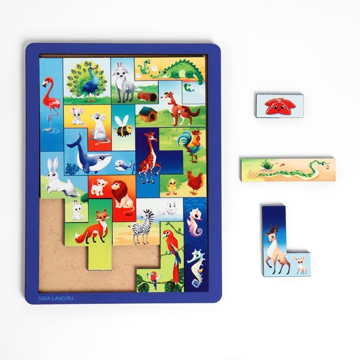 Двусторонний тетрис &laquo;&lrm;Животные&raquo;&lrm;