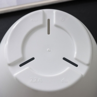 Горшок для цветов с поддоном &laquo;Афина&raquo;, 2,2 л, пластиковый, цвет белый