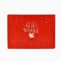 Коробка подарочная новогодняя складная «С наилучшими пожеланиями», 30.7 х 22 х 9.5 см, Новый год Коробка подарочная новогодняя складная «С наилучшими пожеланиями», 30.7 х 22 х 9.5 см, Новый год