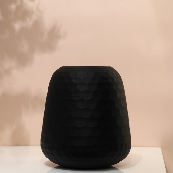 Ваза для цветов &laquo;Сара&raquo; из черного стекла 22 х 20 х 20 см