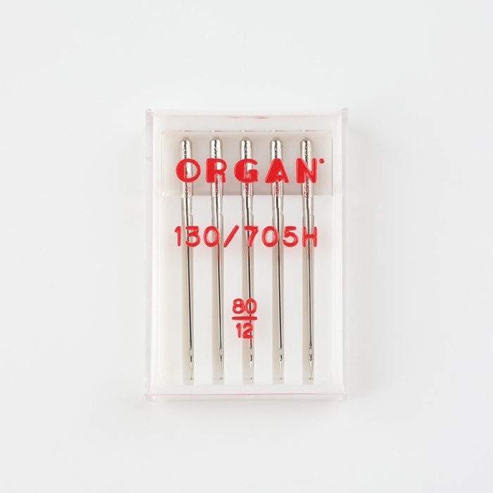 Иглы для бытовых швейных машин, универсальные, №80/12, 5 шт