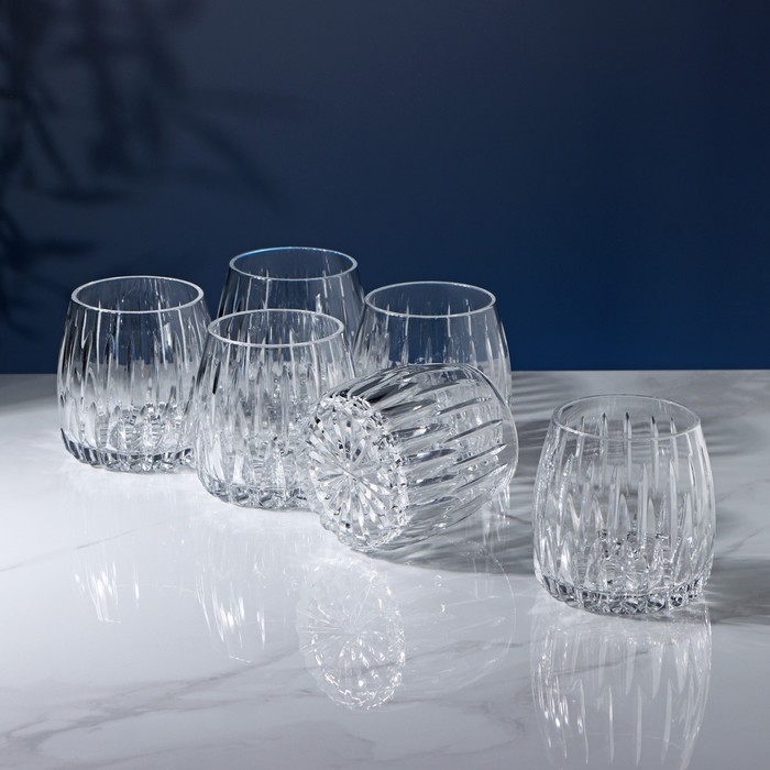 Набор стаканов хрустальных для виски, 300 мл, 6 шт Набор стаканов хрустальных для виски, 300 мл, 6 шт