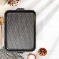 Противень &laquo;Хозяюшка&raquo;, 27&times;35 см, h=6 см, антипригарное покрытие, цвет бордовый