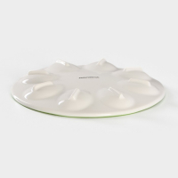 Подставка фарфоровая для яиц Доляна &laquo;Зелёный сад&raquo;, d=19,5 см