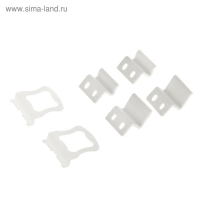 Набор креплений и ручек ТУНДРА, для москитной сетки, пластиковые Набор креплений и ручек ТУНДРА, для москитной сетки, пластиковые