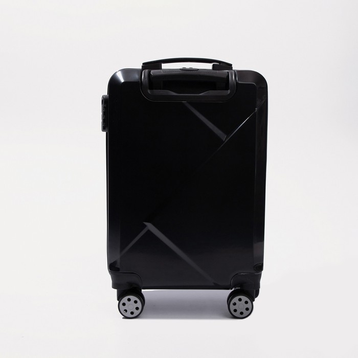 Чемодан малый 36 л (S), отдел на молнии, кодовый замок, цвет чёрный