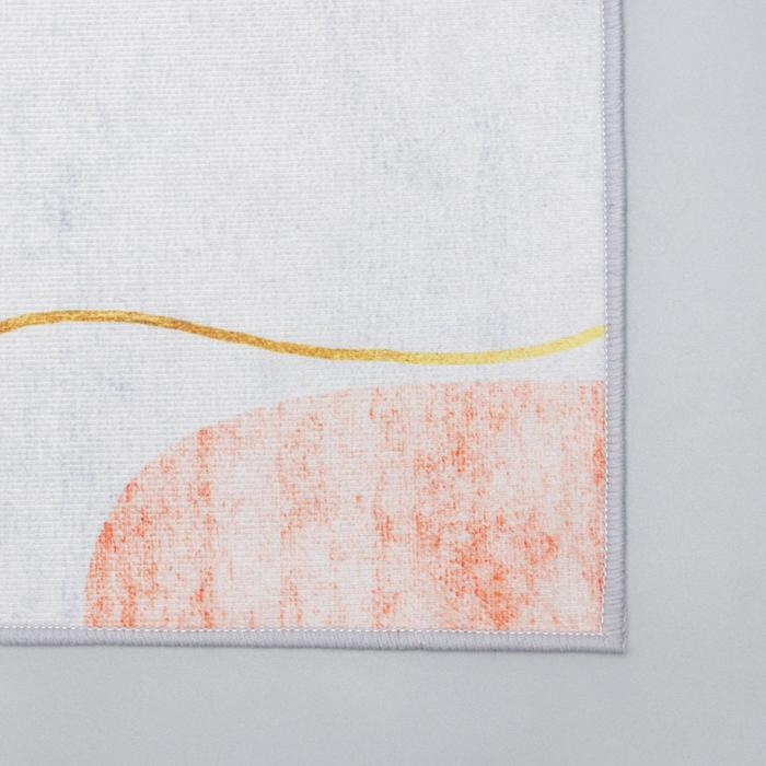 Набор ковриков Доляна &laquo;Образ&raquo;, 2 шт, 45&times;120 см, 40&times;60 см, цвет синий