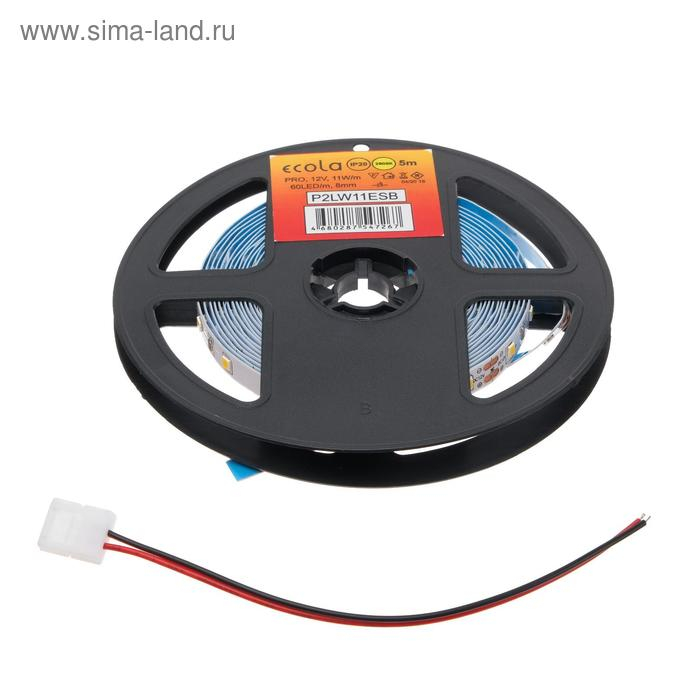 Светодиодная лента Ecola PRO 5 м, IP20, SMD5060, 60 LED/м, 11 Вт/м, 12 В, 2800К Светодиодная лента Ecola PRO 5 м, IP20, SMD5060, 60 LED/м, 11 Вт/м, 12 В, 2800К