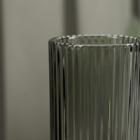 Бокал для шампанского стеклянный Magistro &laquo;Грани&raquo;, 150 мл, 5,5&times;18,5 см, цвет графит