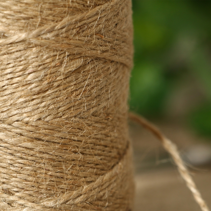 Шпагат джутовый для подвязки растений, 100 м, 1200 текс, 2 нити, джут, Greengo