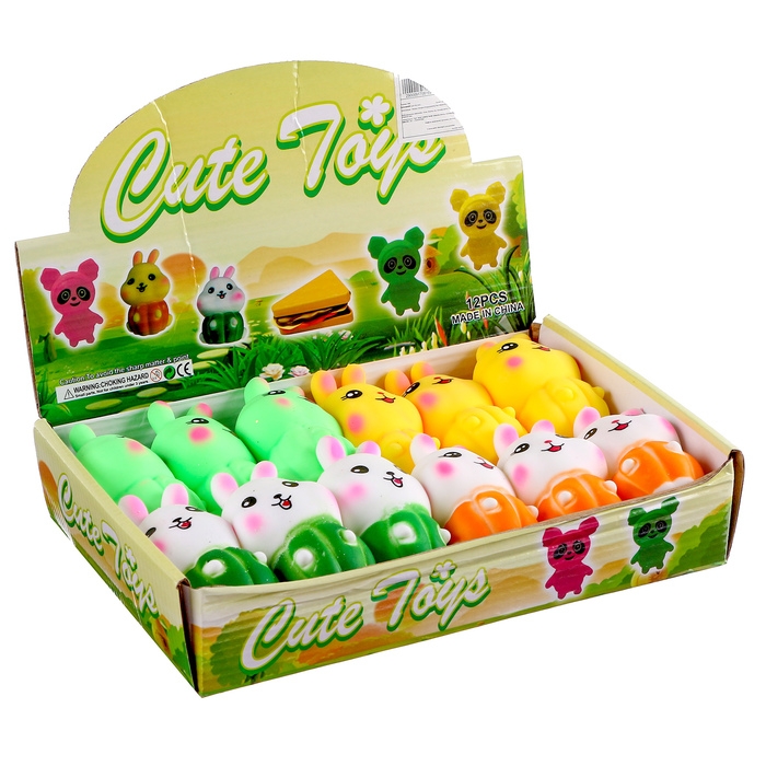 Мялка &laquo;Зайка&raquo; с пастой, цвета МИКС