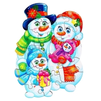Пазл «Снеговики» Пазл «Снеговики»