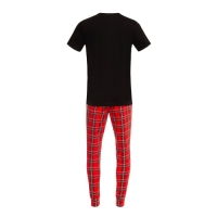 Пижама новогодняя мужская KAFTAN "Дед Мороз", цвет красный/чёрный, размер 54 Пижама новогодняя мужская KAFTAN "Дед Мороз", цвет красный/чёрный, размер 54