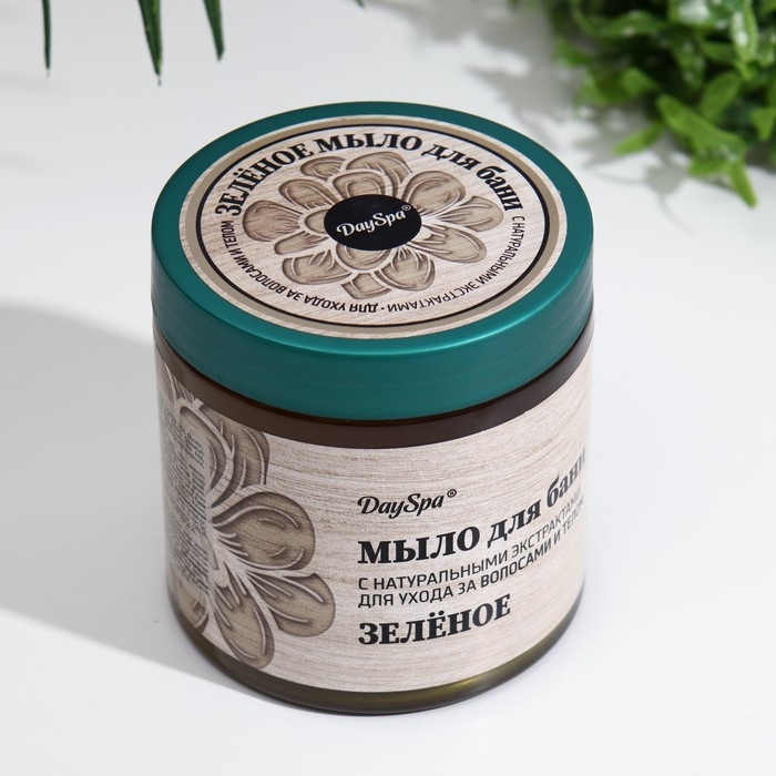 Мыло банное Day Spa густое, зеленое, 500 мл Мыло банное Day Spa густое, зеленое, 500 мл