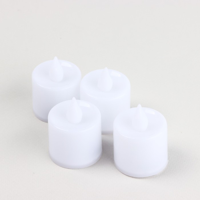 Набор светодиодных свечей &laquo;Новогодняя коллекция: С новым счастьем&raquo;, 4 шт., диам. 4.5, модель AR-0003