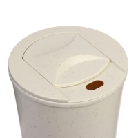 Термостакан для кофе, 380 мл, с крышкой, 12.4 &times; 8.6 см, PP пластик, синий