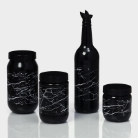 Бутылка стеклянная для соуса и масла &laquo;Марбл&raquo;, 750 мл