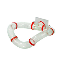 Лабиринт №6 с переходом (6 трубных элементов, диаметр 6 см), микс цветов Лабиринт №6 с переходом (6 трубных элементов, диаметр 6 см), микс цветов