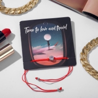 Браслет-оберег «Красная нить» Your daily life страза в рамке, цвет белый в серебре, 7 см Браслет-оберег «Красная нить» Your daily life страза в рамке, цвет белый в серебре, 7 см