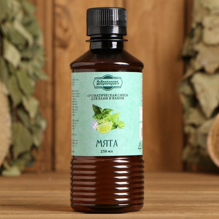 Ароматизатор для бани и ванны &laquo;Мята&raquo;, натуральная, 250 мл., "Добропаровъ"