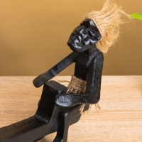 Сувенир &laquo;Аборигены на качелях&raquo;, 33&times;8&times;22 +/- 2 см, дерево