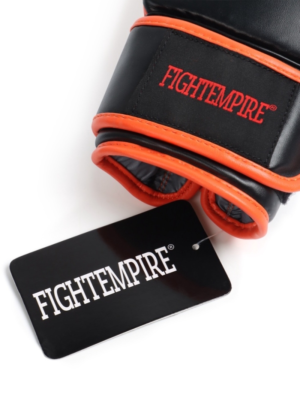Перчатки снарядные FIGHT EMPIRE, MEXIMA, чёрно-оранжевые, размер L