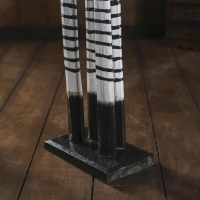 Сувенир дерево "Зебра с ошейником" 80 см