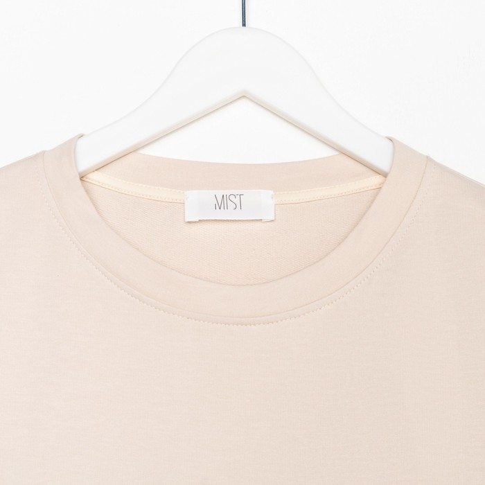 Костюм женский (толстовка и шорты) MIST, р. 44-46, бежевый