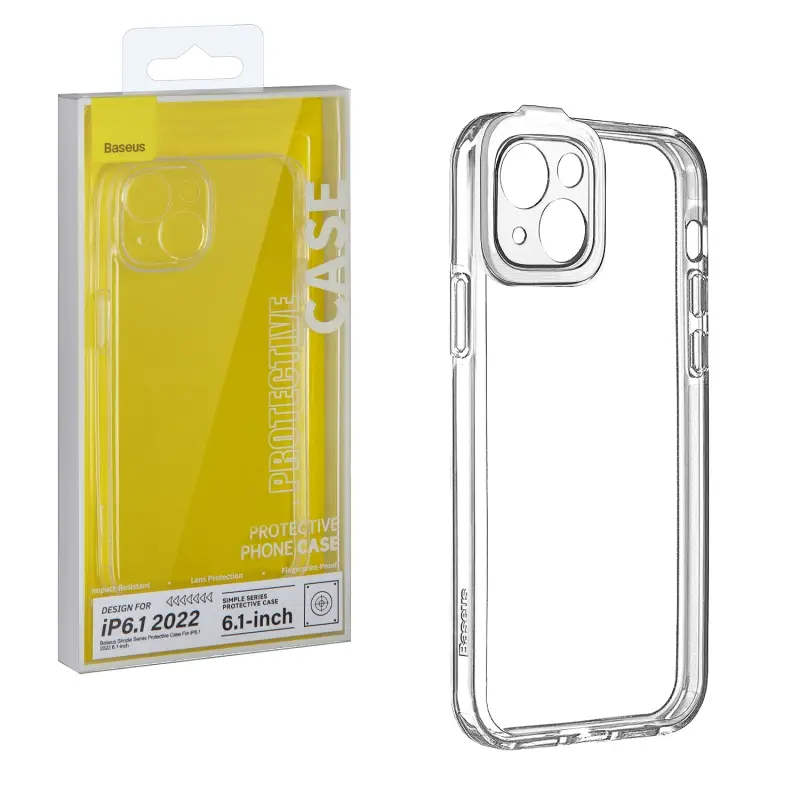 Чехол iPh 14 (6.1) Simple Case Baseus прозрачный