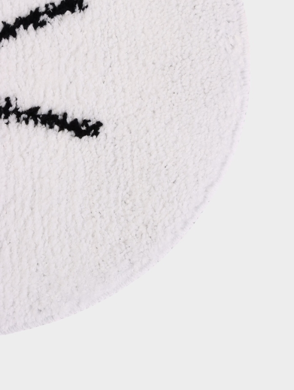 Коврик Доляна White Cat, 50.5&times;61 см, ворс 1.5 см, микрофибра, белый