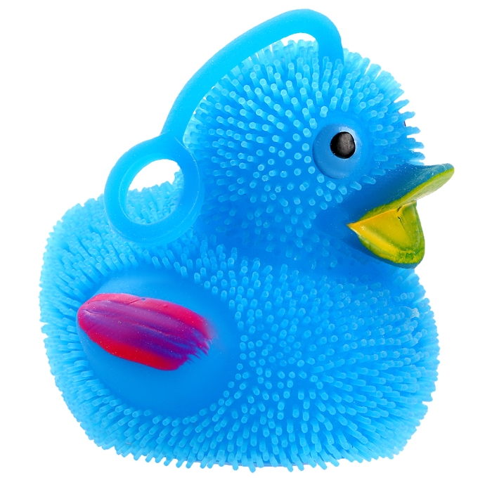 Мяч детский резиновый ёжка световой &laquo;Утята&raquo;, цвета МИКС , в шоубоксе