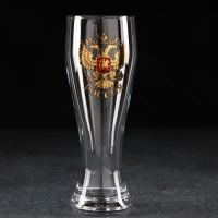 Набор &laquo;Золотой Герб России&raquo;, 2 бокала для пива 300 мл, пепельница