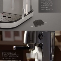 Рожковая кофеварка с помпой 20 бар PCM 2001AE Adore Crema