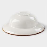 Тарелка фарфоровая для пасты Magistro &laquo;Церера&raquo;, 400 мл, d=19,5 см, цвет белый