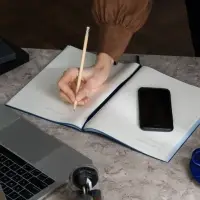 Ежедневник Flat Maxi, недатированный, синий