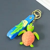 Брелок резина с карабином, ремешком "Черепашка" 2х6,3х24,3 см