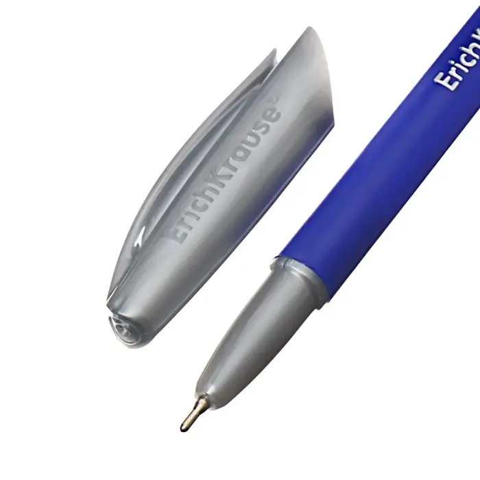 Ручка шариковая ErichKrause Neo Stick Metallic, узел 0.7 мм, чернила синие, длина линии письма 2000 метров